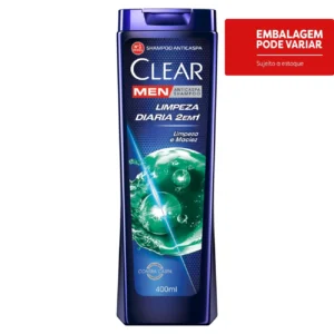 Kit c/ 04 und - Shampoo Anticaspa Clear Limpeza Diária 2 Em 1 400ml