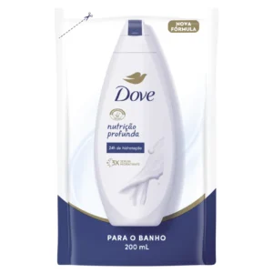 Kit c/04 und – Sabonete Líquido Dove Nutrição Profunda Refil 200ml