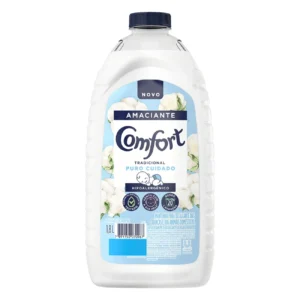 Kit c/06 und - Amaciante Diluido Comfort Tradicional Puro Cuidado 1,8L