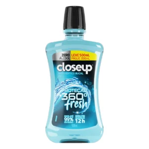 Kit c/ 04 und - Oferta Enxaguante Bucal Close Up Ice Zero Alcool 500mL