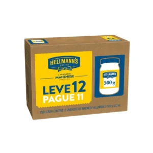 Kit c/12 und - Maionese Hellmann's Tradicional 500g