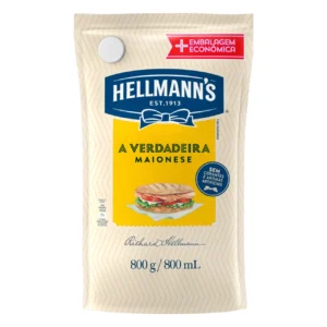 Kit c/04 und - Maionese Hellmann's Embalagem Econômica 800g