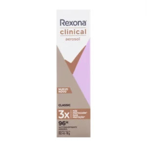 Kit c/04 und - Desodorante Aerosol Rexona Clinical Feminino Classic 91g