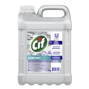 Kit c/04 und - Desinfetante Profissional Sem Perfume 5L Cif