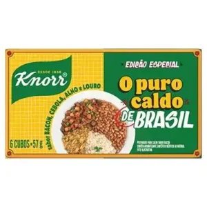 Kit c/12 unds - Caldo Tablete Knorr Bacon Edição Especial o Puro Caldo de Brasil 57g