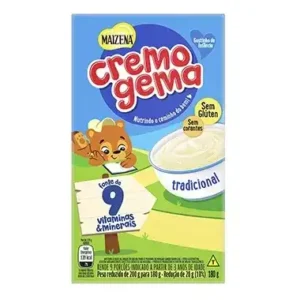 Kit c/12 unds - Mistura Para Preparo de Mingau Maizena Cremogema Tradicional 180g